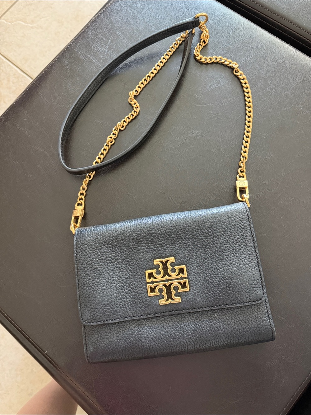 Tory Burch Crossbody Authentic Navy Blue